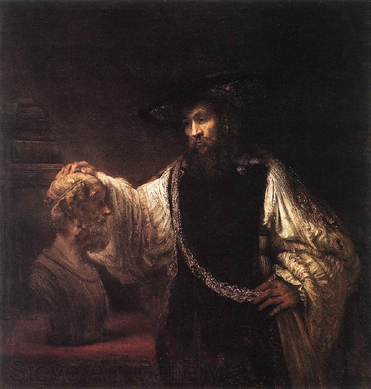 REMBRANDT Harmenszoon van Rijn Aristotle with a Bust of Homer  jh France oil painting art